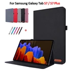 Чехол для Samsung Galaxy Tab S7, 11 дюймов, T870, T875, ковбойский флип-чехол с подставкой для Samsung Galaxy Tab S7 Plus, чехол 12,4 дюйма, T970, T975