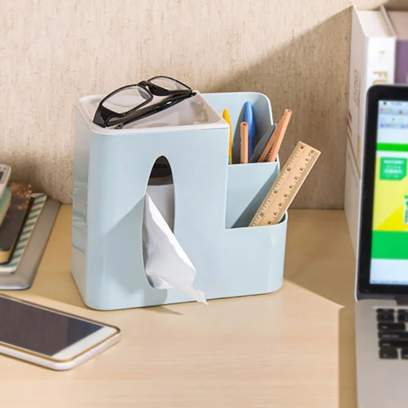 

Household Multifunctional Tissue Box Cosmetics Storage Box Plastic Napkin Drawer Tray Kitchen Napkin Storage Box For Home