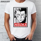 Мужская футболка с круглым вырезом, с принтом Hisoka Hunter X Hunter