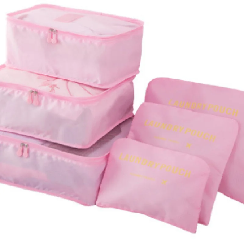 

Oxford cloth clothes storage bag set underwear finishing six-piece storage bag