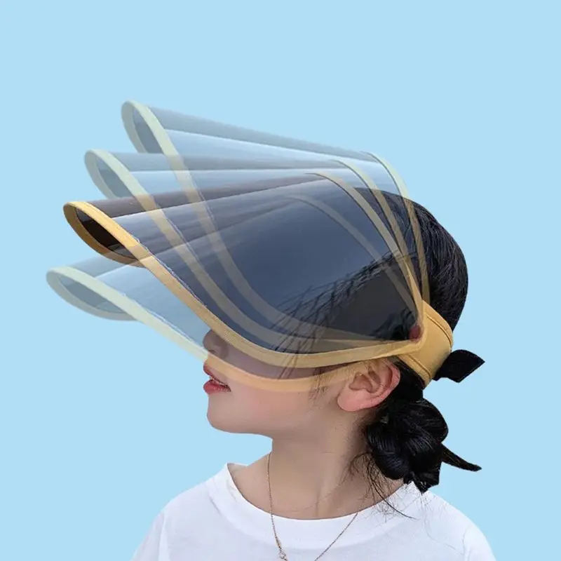 

Anti-Droplet Saliva Empty Top Hat Anti-UV Mask Safety Face Protection 28GE