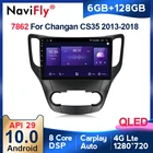 6G + 128G Android 10 QLED 4G LTE для Changan CS35 2013 - 2017 автомобильный Радио Мультимедиа Видео плеер навигация GPS Carpaly 2 din dvd