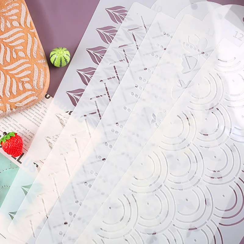 Fondant Cake Mesh Stencil Stamps Stencils Embossing For Decorating Tool Plastic Spray Mold Cookies Chocolate Drawing Painting | Дом и сад