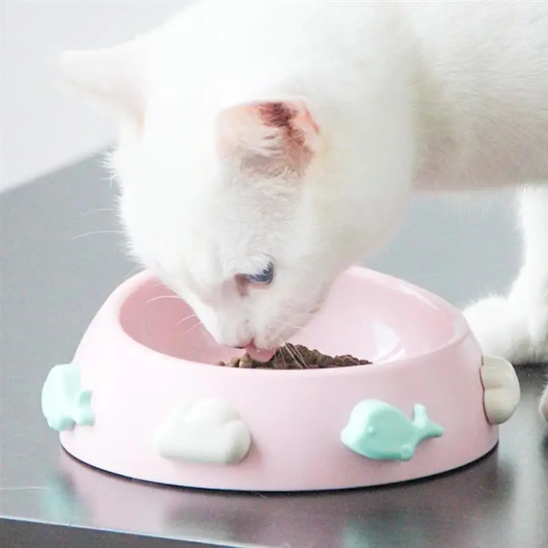 

Pet Bowl Creative Cute Pattern Antislip Cat Feeding Bowl Cat Food Bowl Dog Bowl