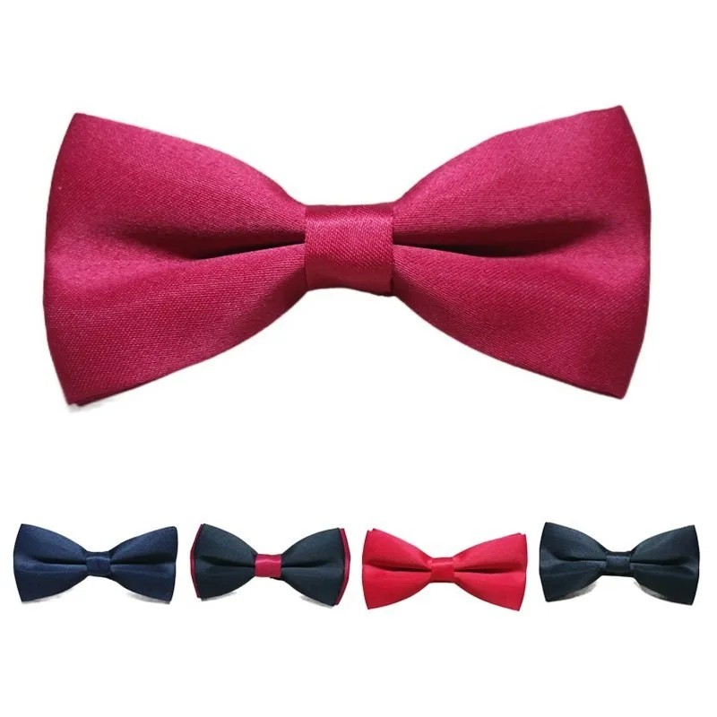 

New Polyester Bowtie for Men Red Fashion Casual Floral Men's Bow Ties Adult Cravat Neckwear for Wedding Party Suits Tie