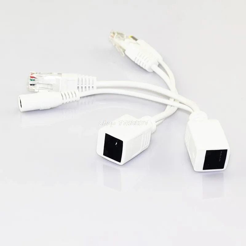 Gakaki 1 пара 12 В POE разветвитель адаптер аксессуары RJ45 комплект инжекторов силовой