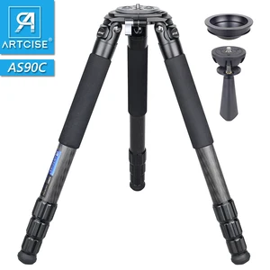 artcise as90c professional heavy duty carbon fiber tripod for dslr camera 10 layers 40mm max tube ultra stable 75mm bowl adapter free global shipping