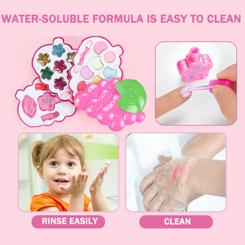 Набор для макияжа девочек косметический набор принцессы детей ролевые игры