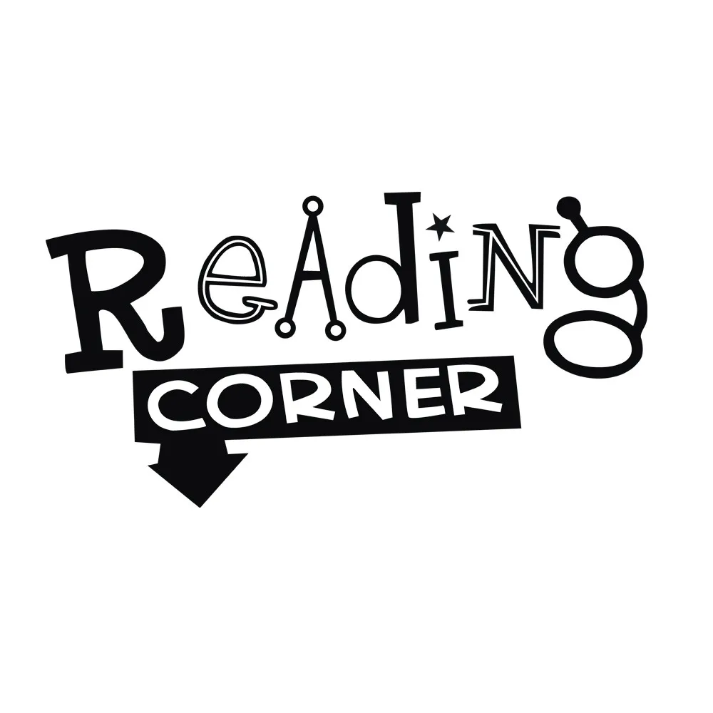 Читая угловая Настенная Наклейка Съемная художественная виниловая Фреска