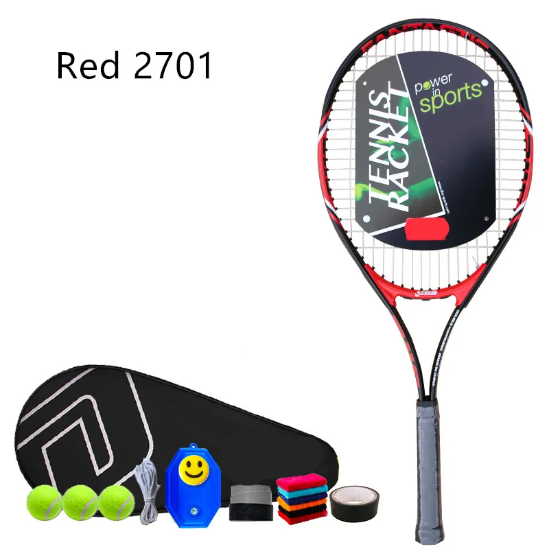 

Beginner single tennis racket men's and women's double children's rebound training set with cord
