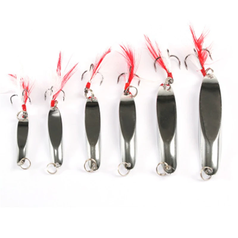 Приманка рыболовная металлическая Серебристая/блестящая 7/10/15/20/30/40 г 1 шт. | Спорт