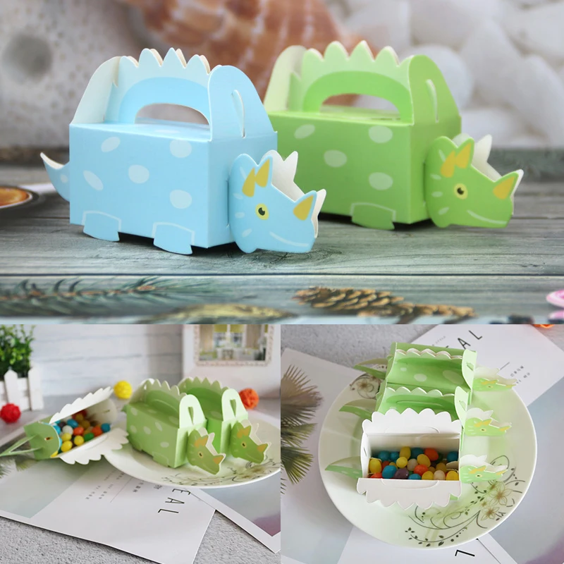 

Dinosaur Box Cookie Box Paper Cookie Party Luggage & Bags Gift Bag Swrapping Supplie Kids Birthday Party Supplies