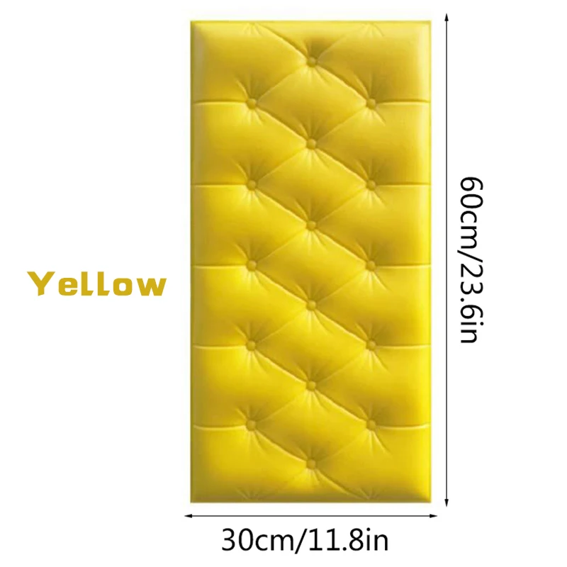 

10pcs Anti-collision Self-adhesive Tatami Wall Headboard Soft 3D Wall Sticker Background Decor Children's Bedroom Crash