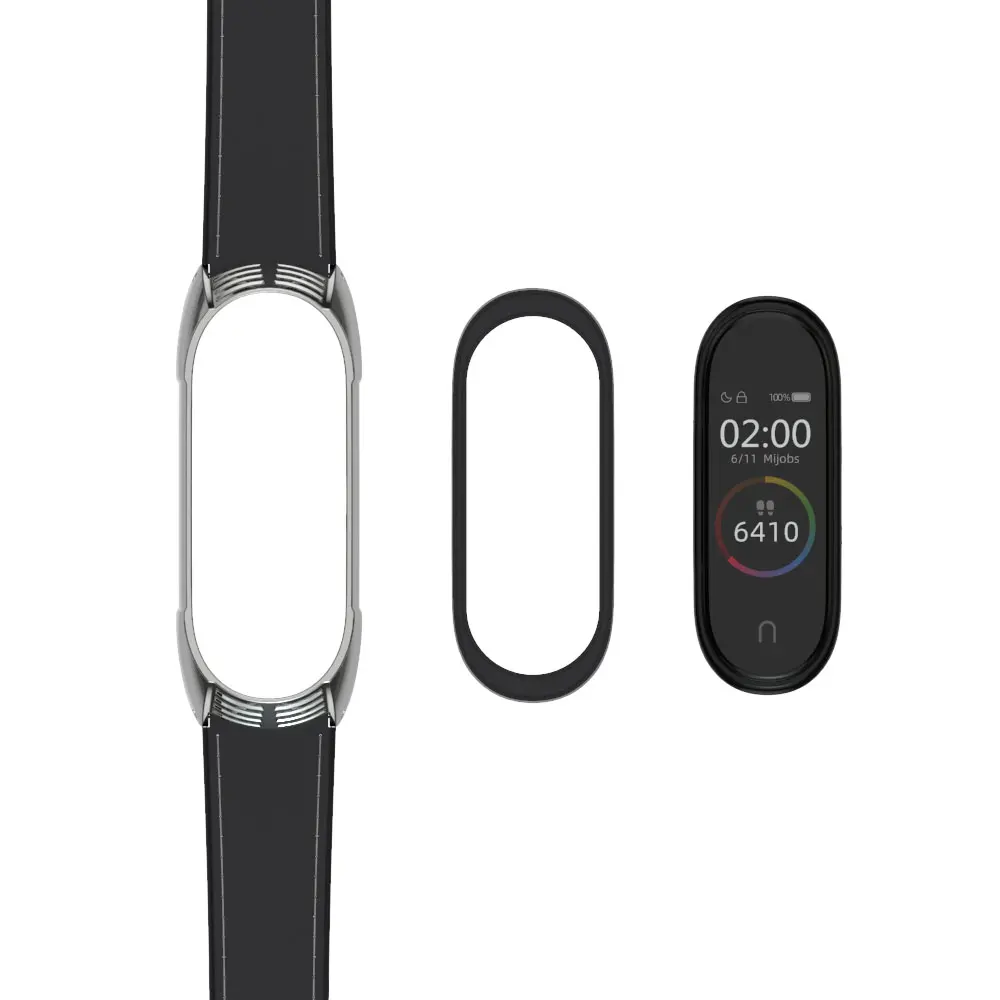 Mi jobs mi Band 4 ремешок из натуральной кожи для Xiaomi mi 4 3 умные наручные часы браслет mi Band 4 браслет NFC аксессуары