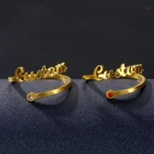 Кольцо с Красным бриллиантом для женщин и девочек, регулируемое, из нержавеющей стали