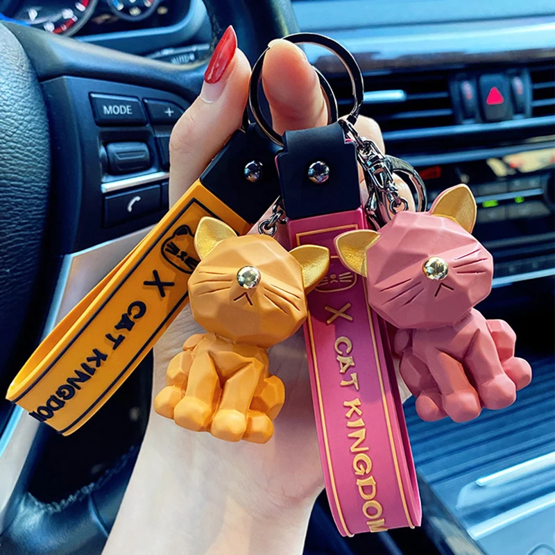 Брелок для ключей с мультипликационным животным модный брелок пар аксессуар