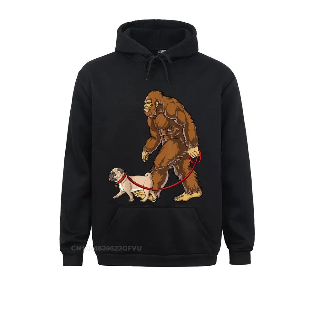 Bigfoot Dog Walk Pug Women Sasquatch Boys Men Women Hoodie Summer Pullover Hoodie Prevailing Sweahoodies Cotton Men Normal