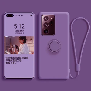 Чехол-накладка для Samsung Galaxy Note 20, S21 Ultra, S20, S10 Plus, E, S9, S8, S10E, A50, A70 S, 10, 9, силиконовый, с кольцом-подставкой