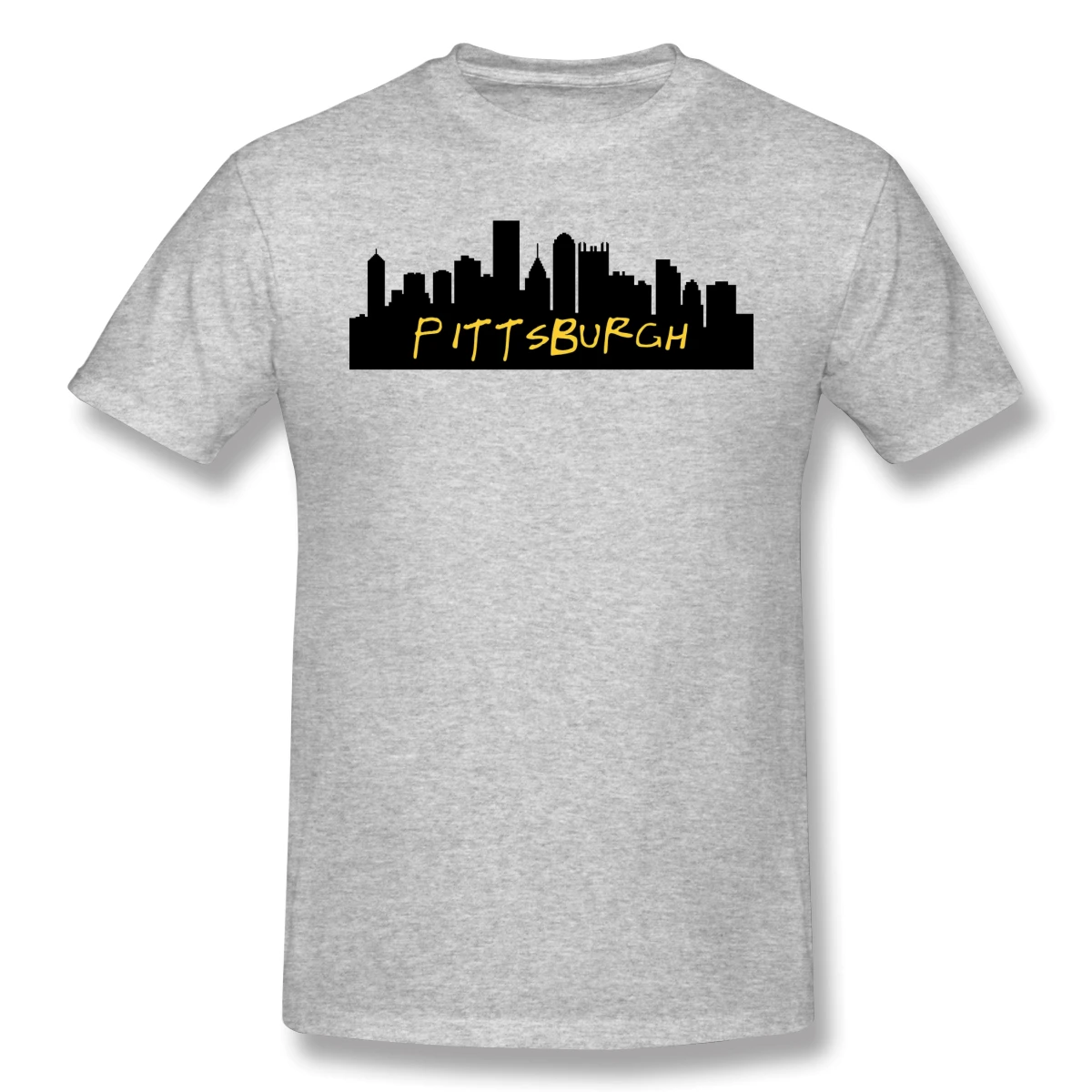 

Man Pittsburgh Skyline Skyline New Year, Cityscape, Netherlands, Skyline Cat fitness Casual T-shirts