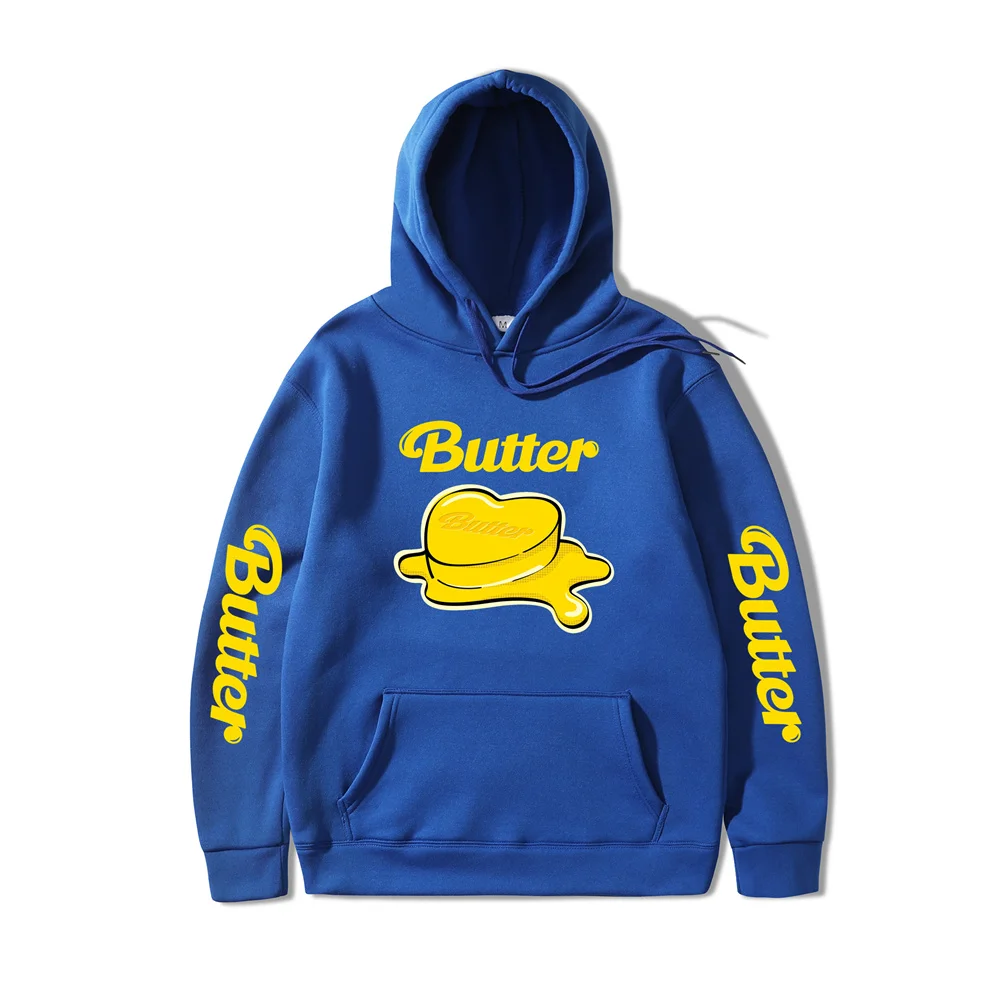 

2021New album BTS Butter Hoodie Print Hoodies Sweatshirts Men/Women Casual Harajuku Pullovers Autumn Winter Fashion Clothing