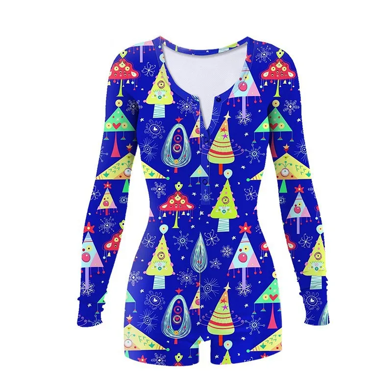 Комбинезон женский с длинным рукавом пикантный джемпер для взрослых наряды на