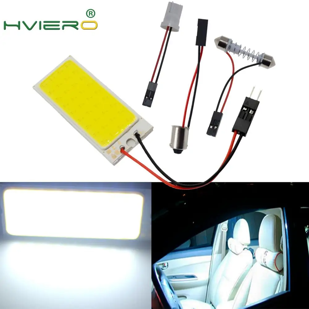 2 шт. светодиодный белый C5W Клин 36Smd Cob панель Автоматическая внутренняя