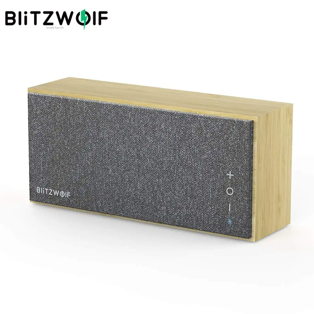 

BlitzWolf Bamboo Wireless bluetooth-compatible Speaker Portable Outdoor Loudspeaker 20W BT5.0 Natural Sound Bass Balance Speaker