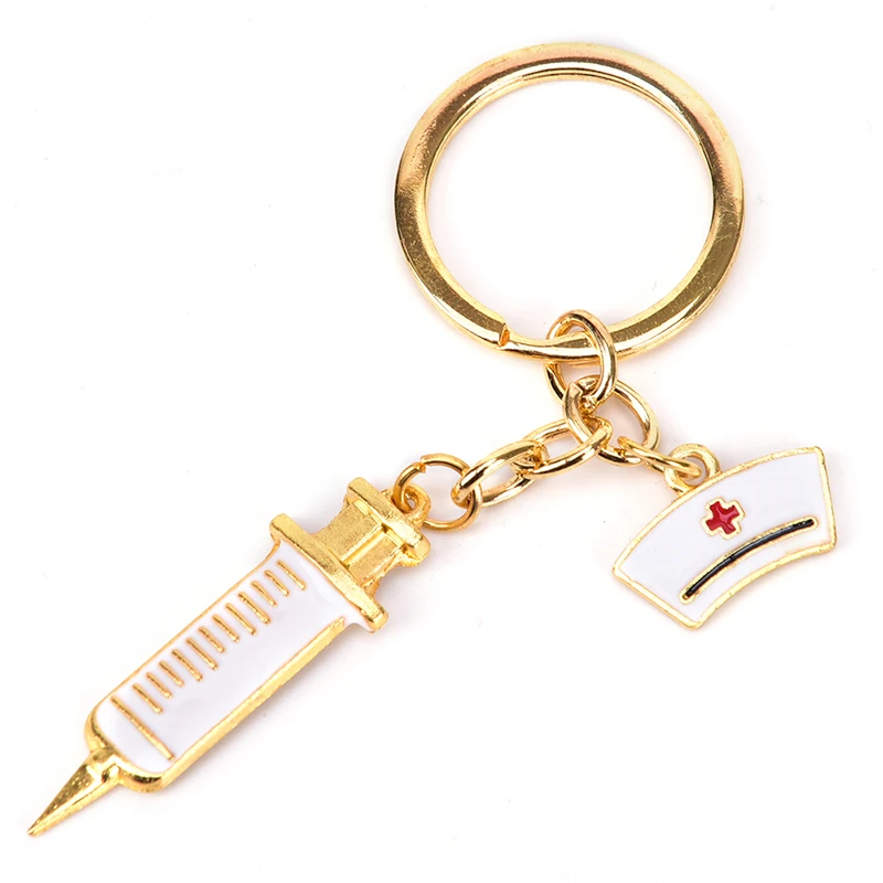 Модный медсестринский колпачок медицинский брелок игла шприц стетоскоп Pandent