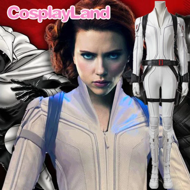 Косплей из фильма черная вдов белый костюм Хэллоуин вечерние костюмы для