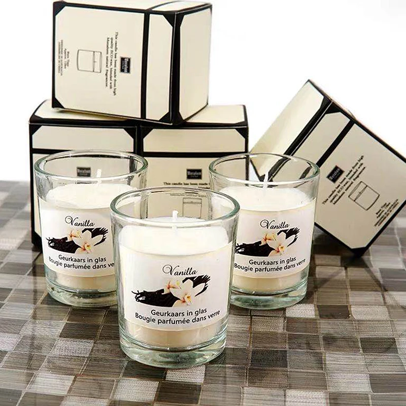 Натуральное эфирное масло соевая фотосвеча стеклянные свечи украшение для дома -