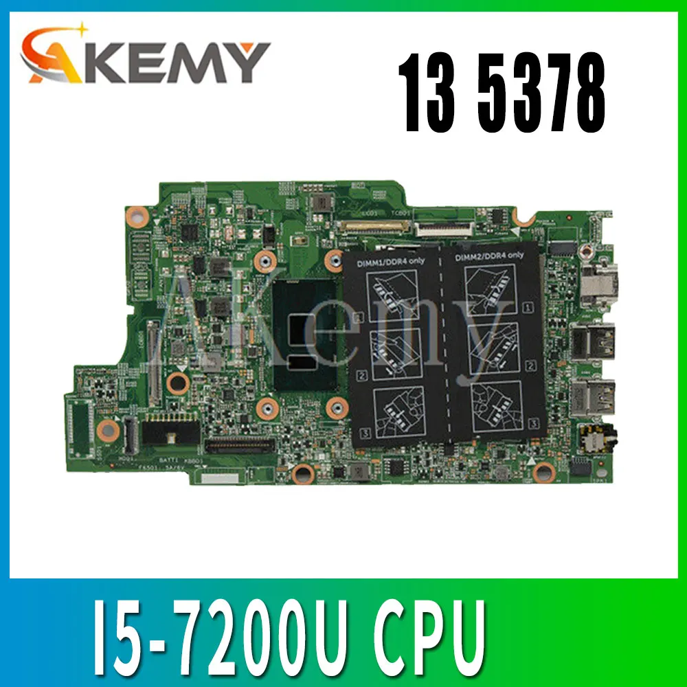 Для Dell Inspiron 13 5000 5378 5578 Материнская плата ноутбука CN 0PG0MH PG0MH SR2ZU I5 7200U Процессор DDR4