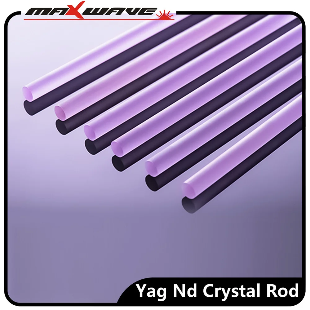 Экономичный 6x120 мм Nd Yag crystal rod 1064 нм лазерный стержень для лазерного сварочного