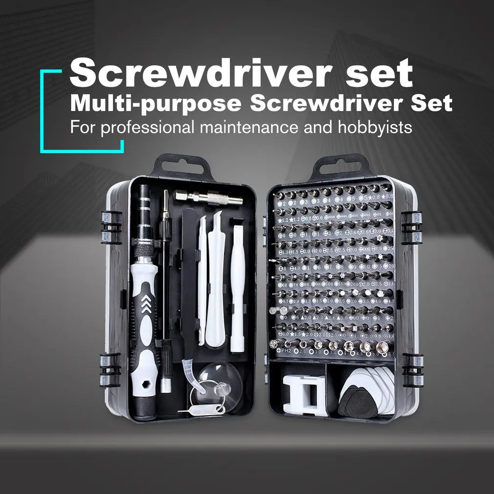 115Pcs Precision Multi-purpose Screwdriver Bit Set for Mobile Phone Computer PC Repair Disassemble Part Replacement Tools | Инструменты
