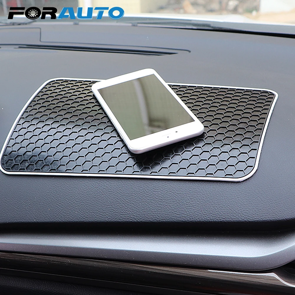 FORAUTO автомобильный Противоскользящий коврик авто силиконовый нескользящий коврик приборная панель для автомобиля липкий для мобильного телефона держатель для монет авто аксессуары