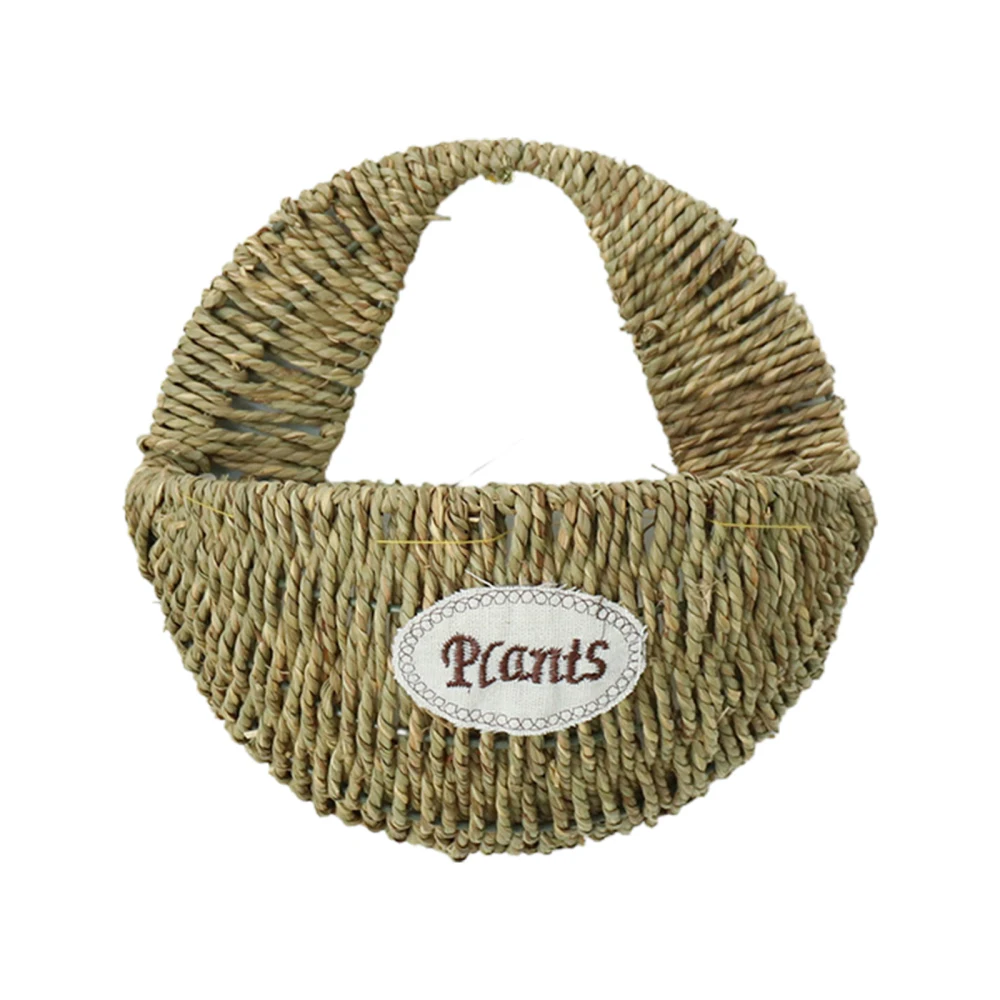 

Planters Wall Hanging Basket Green Flowerpot Organizing Storing Natural Rattan Materials Kellymoon Gift To A Friend Manual Weave