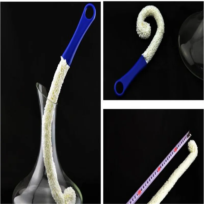 Cleaning Brush Long Neck Bendable Foam Tipped Goblet Glass Decanter Stemware Cups Washing for Red Wine Glasses | Дом и сад