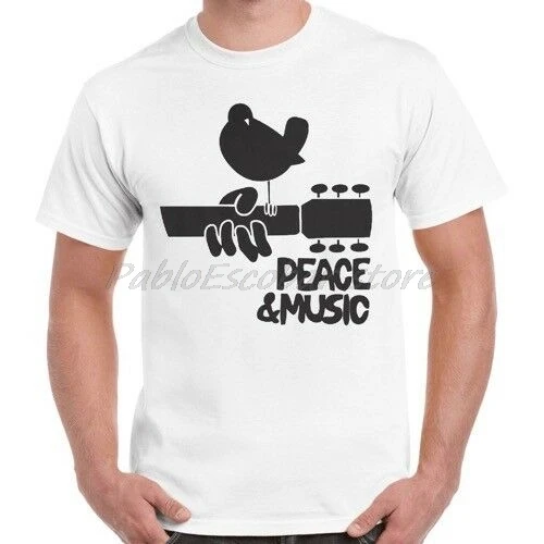 Футболка мужская хлопковая в стиле ретро с принтом музыкального фестиваля -