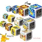 С рисунком Покемон го; С героями мультфильмов детский будильник Wake Up светильник цифровые часы-будильник детские игрушки светодиодный Пикачу часы Цвет Chang настольные Reveil Wekker