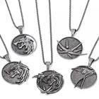 Колье с металлической подвеской в виде головы волка дикой охоты