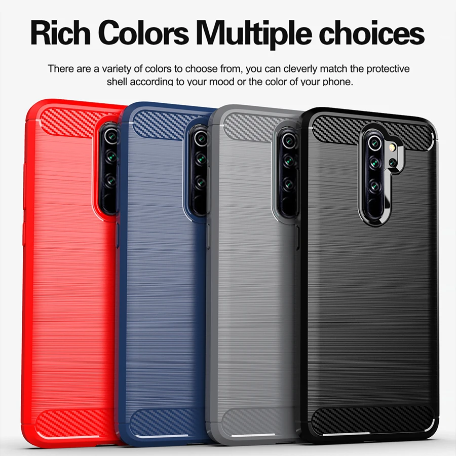 Чехол для Xiaomi Redmi Note 8 Pro Чехол Redmi Note 8 Pro из углеродного волокна TPU противоударный чехол Роскошный Xiomi Note8 чехол s Global 8T