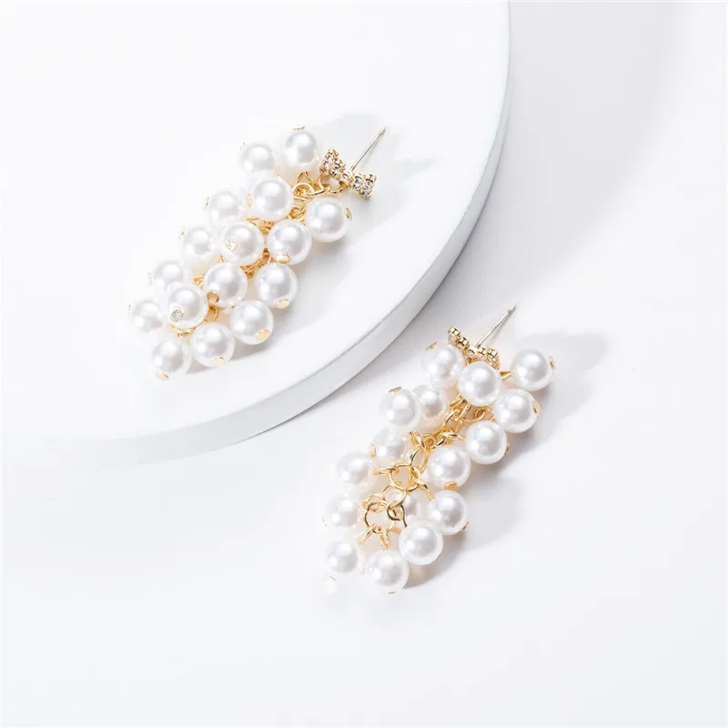 Серьги подвески из 2019 акрила с искусственным жемчугом|Серьги-подвески| |