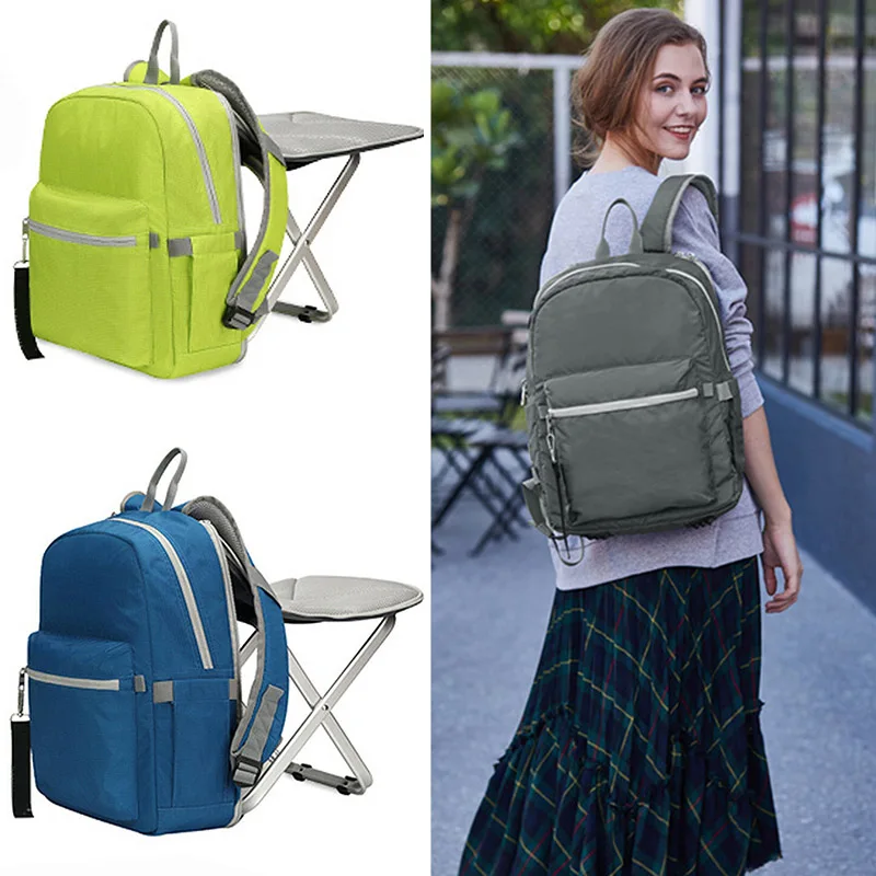 Новинка женский рюкзак для кемпинга путешествий Складывающийся стула сумка