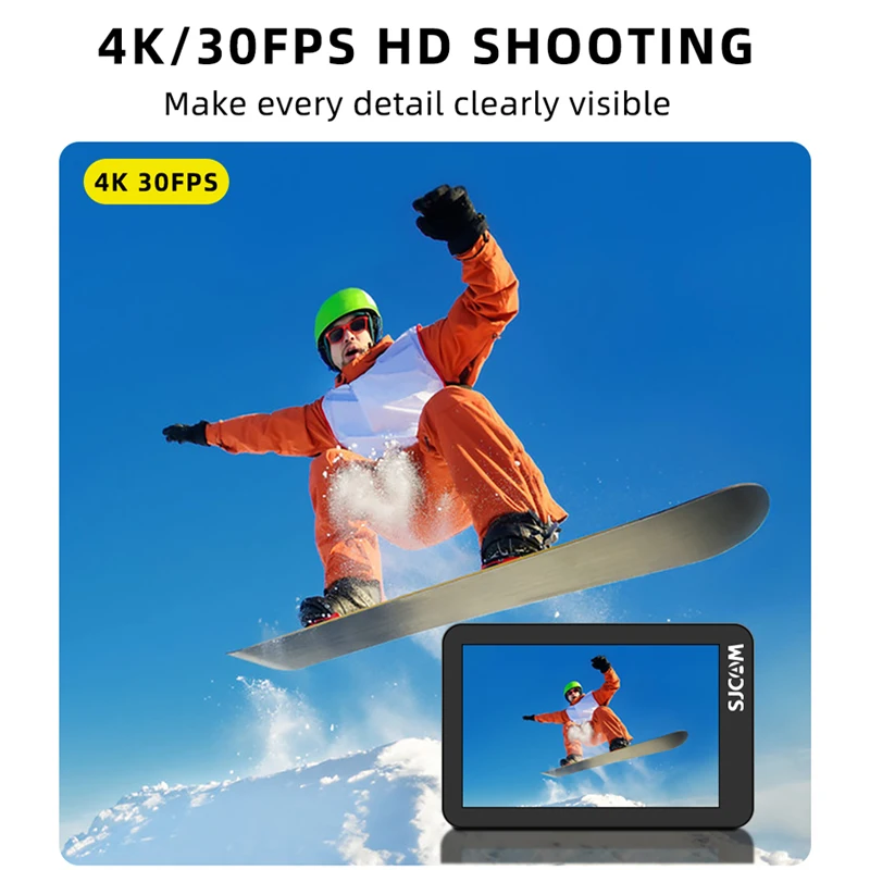 SJCAM SJ8 Двойной экран Экшн-камера 4K 30FPS 20MP Водонепроницаемость WiFi Ночное видение 2