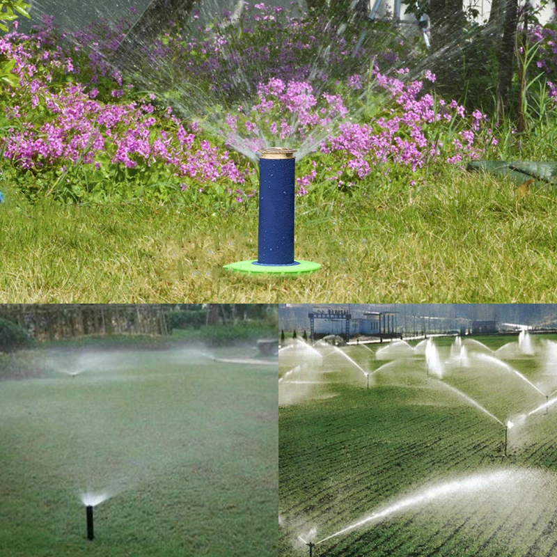 Разбрызгиватель автоматический садовый лужайка 90 360 градусов выдвижная система