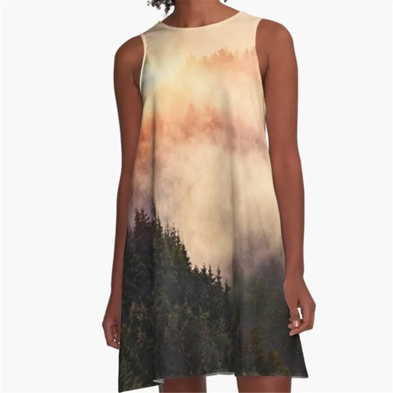 

Fashion Women summer dresses Japanese Garden Printed A-Line Boho Dress for women harajuku Sexy ladies mini short beach dress