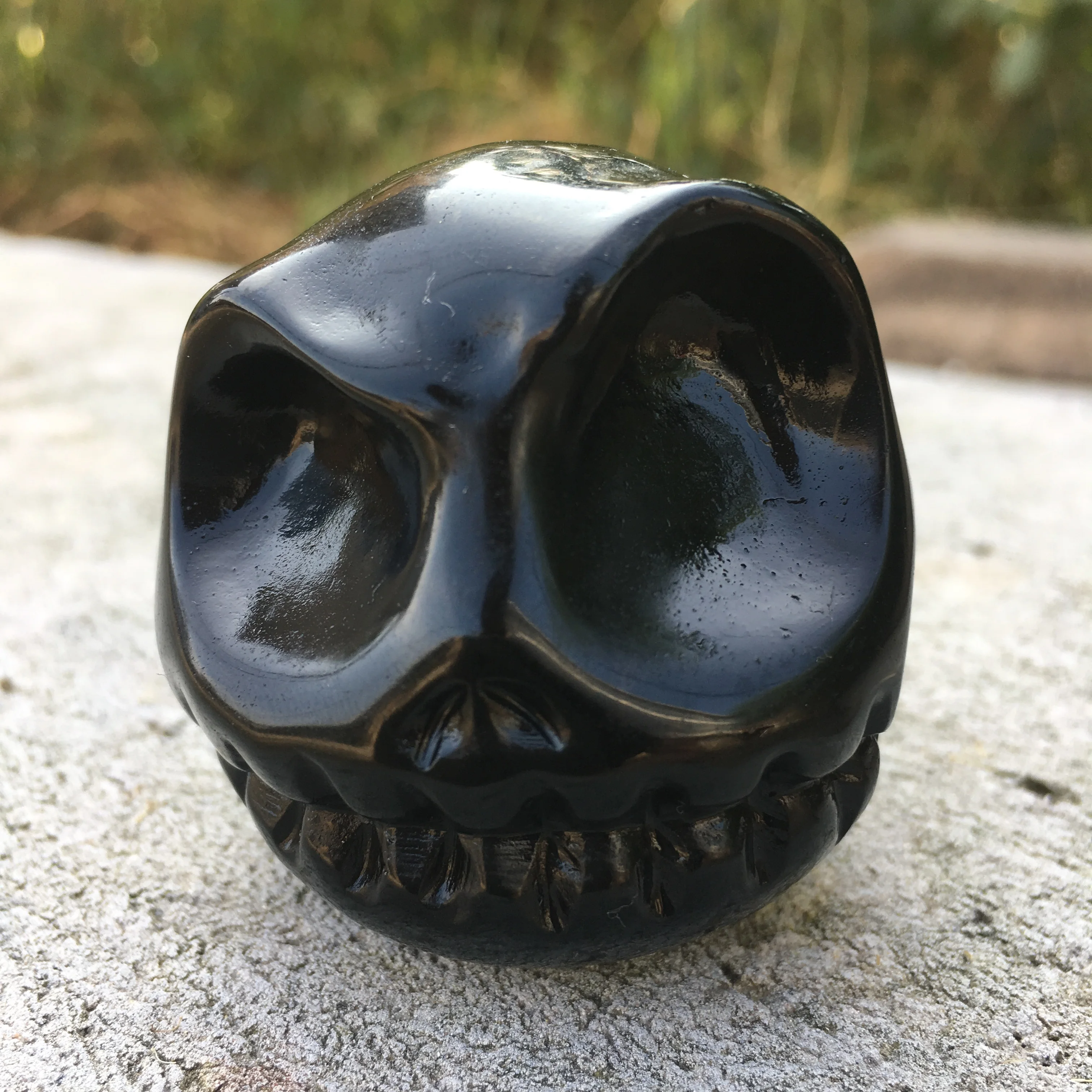

Natural Black Obsidian Stones And Minerals Carved Skull For Home Decor Reiki Energy Chakra Gifts