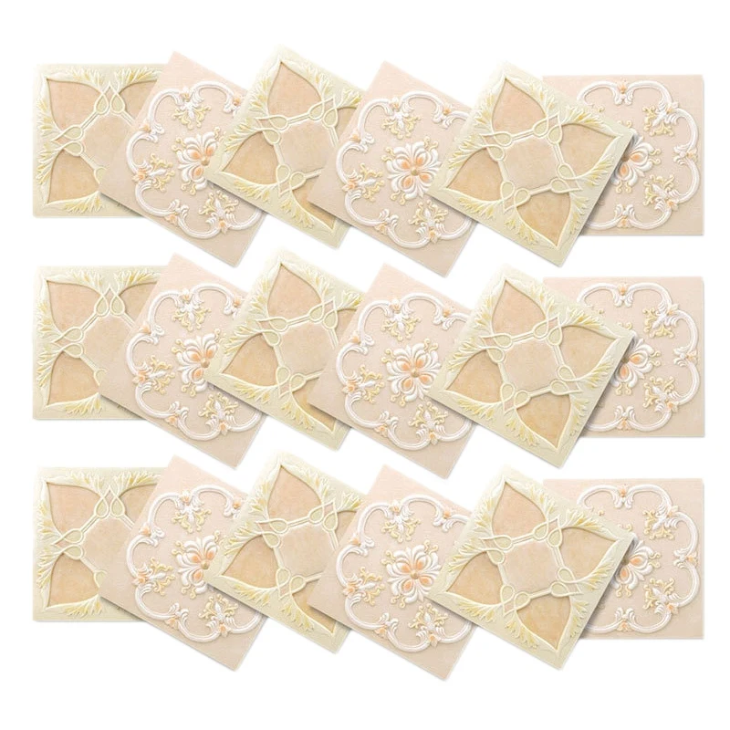 

Tile Sticker for Kitchen Waterproof Anti-Mold Backsplash Tile Stickers 10X10CM for Walls Decoration 72Pcs