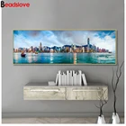 Алмазная 5d-картина манхэттен, сделай сам, вышивка крестиком, мозаика для украшения дома, Нью-Йорк