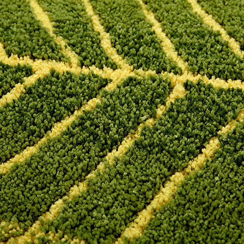 Дизайнерские Противоскользящие коврики с рисунком зеленых листьев для гостиной