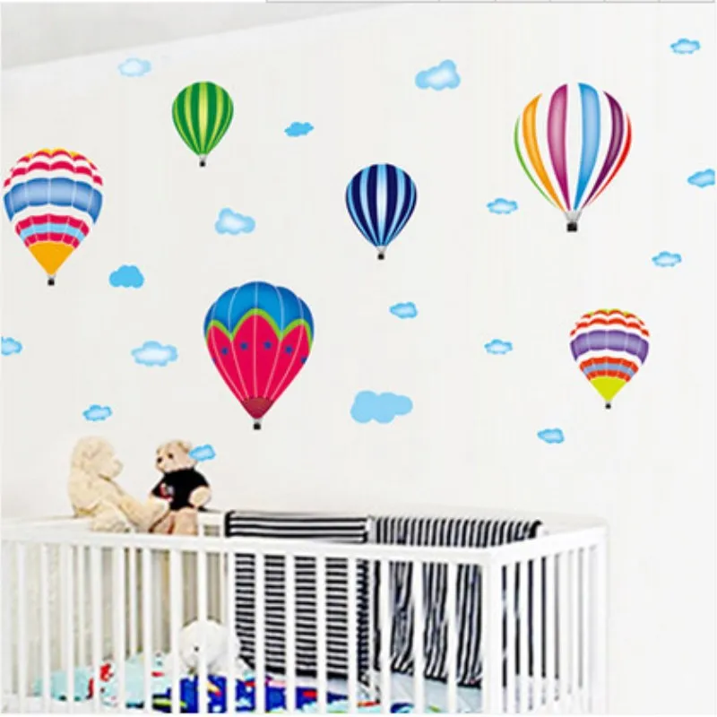 

Популярные Цветные воздушные шары, настенные наклейки с золотым порошком, домашние креативные самоклеящиеся наклейки для украшения стен, н...